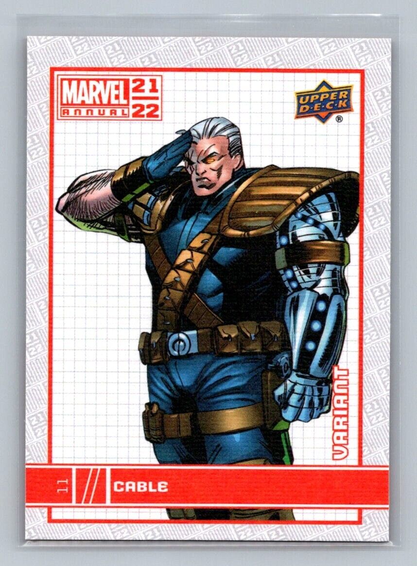 CABLE 2021-22 Upper Deck Marvel Annual Canvas Variant #11 Marvel Parallel - Hobby Gems