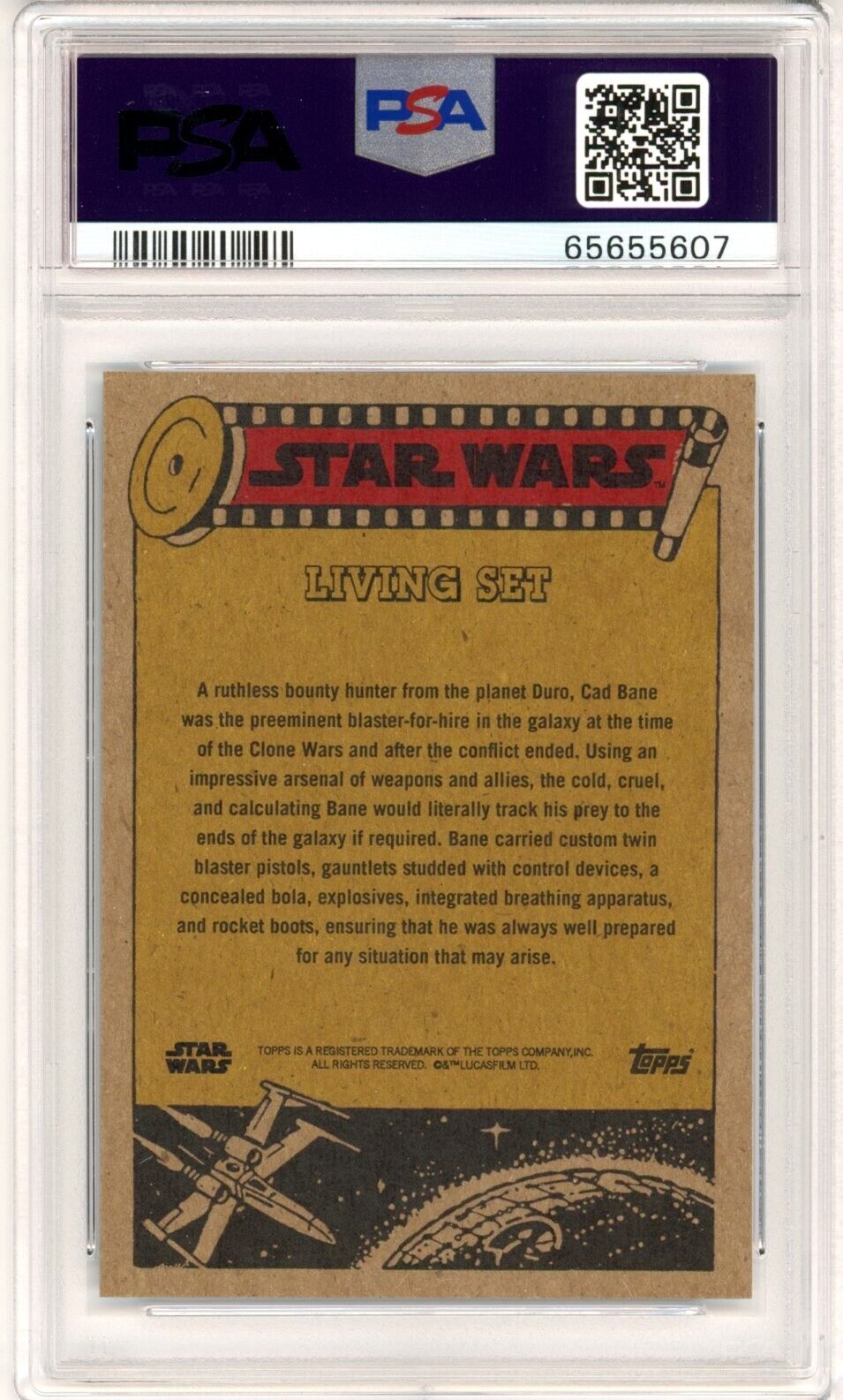 CAD BANE PSA 10 2022 Topps Star Wars Living #290 C3 Star Wars Base Graded Cards Short Print - Hobby Gems