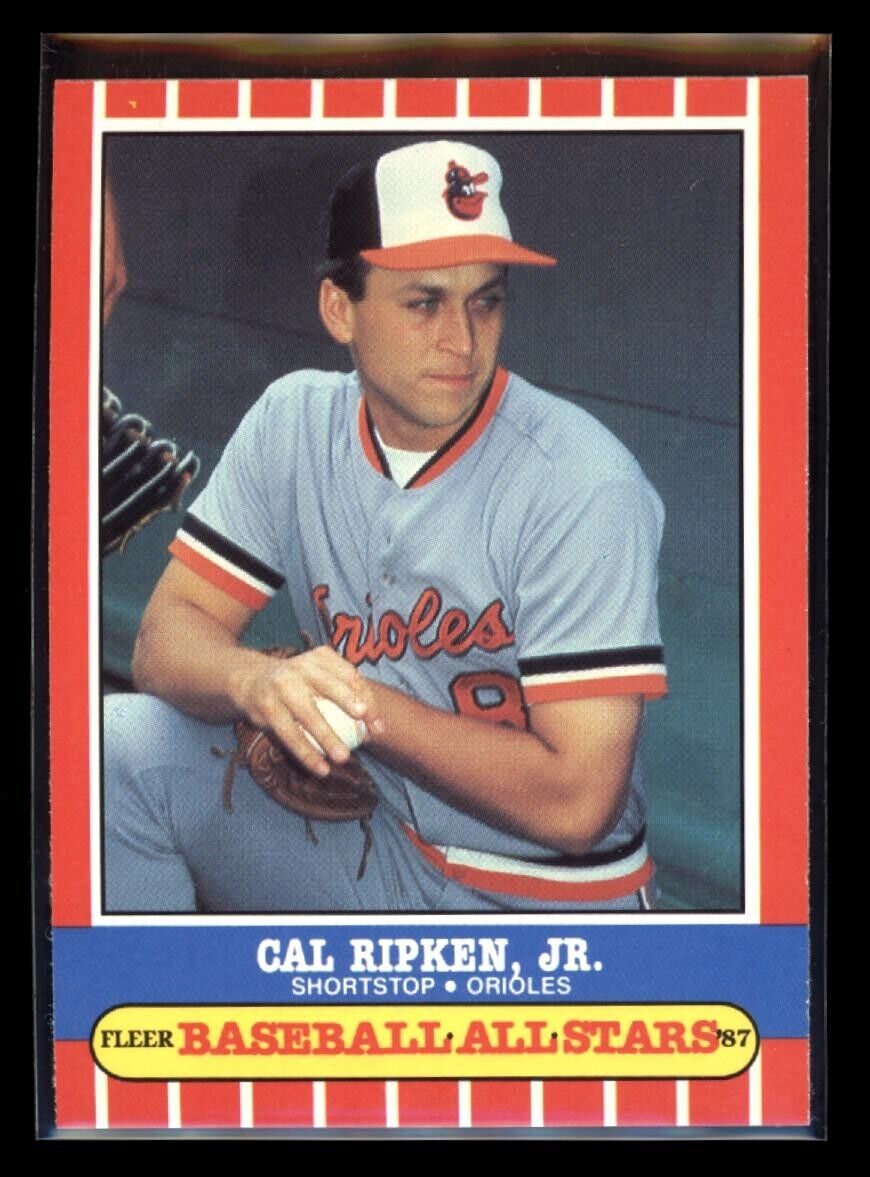 CAL RIPKEN JR 1987 Fleer Baseball All Stars #36 Baseball Base - Hobby Gems