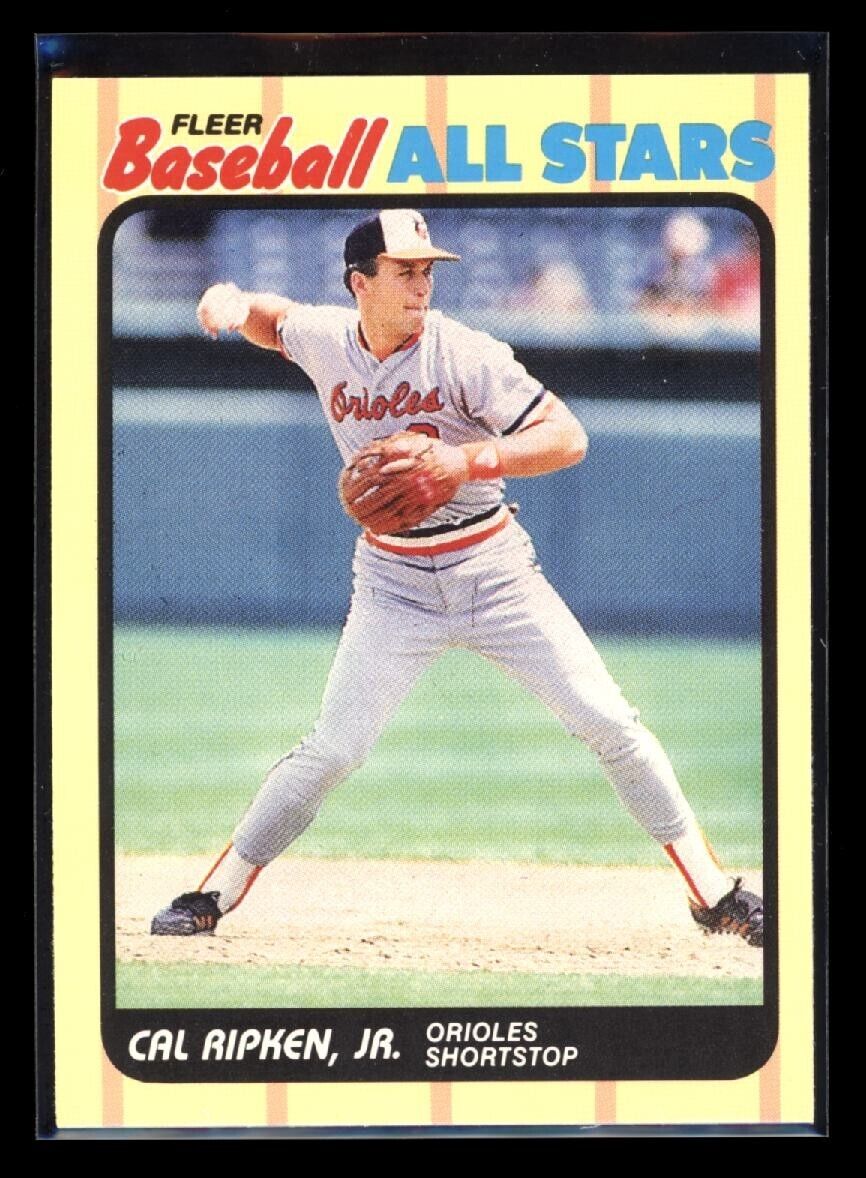 CAL RIPKEN JR 1989 Fleer Baseball All Stars #35 Baseball Base - Hobby Gems