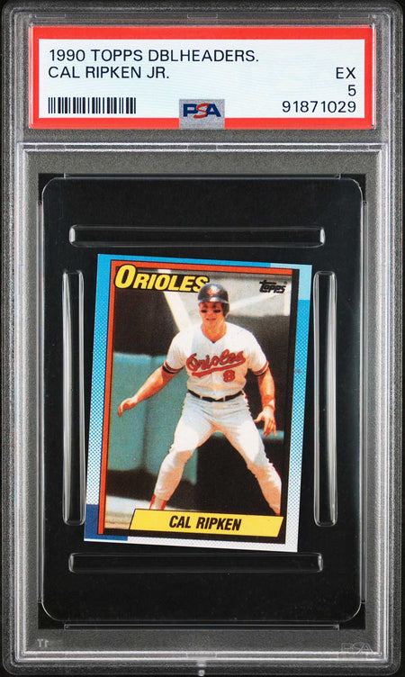 CAL RIPKEN JR PSA 5 1990 Topps Doubleheaders Baseball Base Graded Cards - Hobby Gems