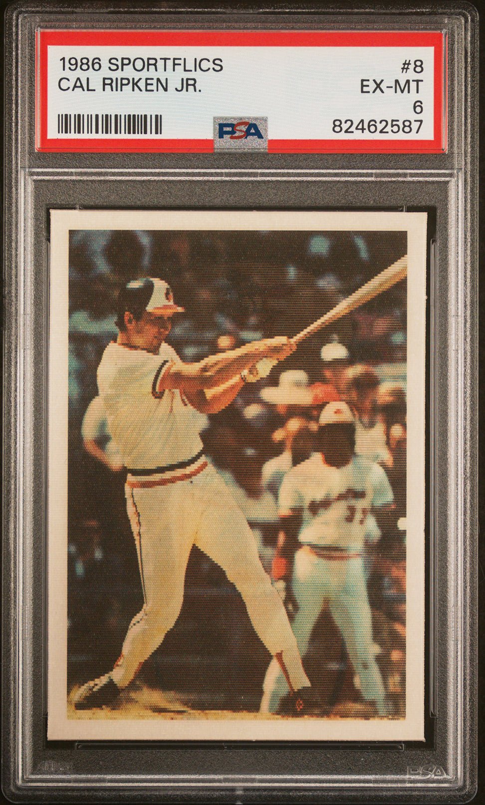 CAL RIPKEN JR PSA 6 1986 Sportflics #8 Baseball Base Graded Cards - Hobby Gems