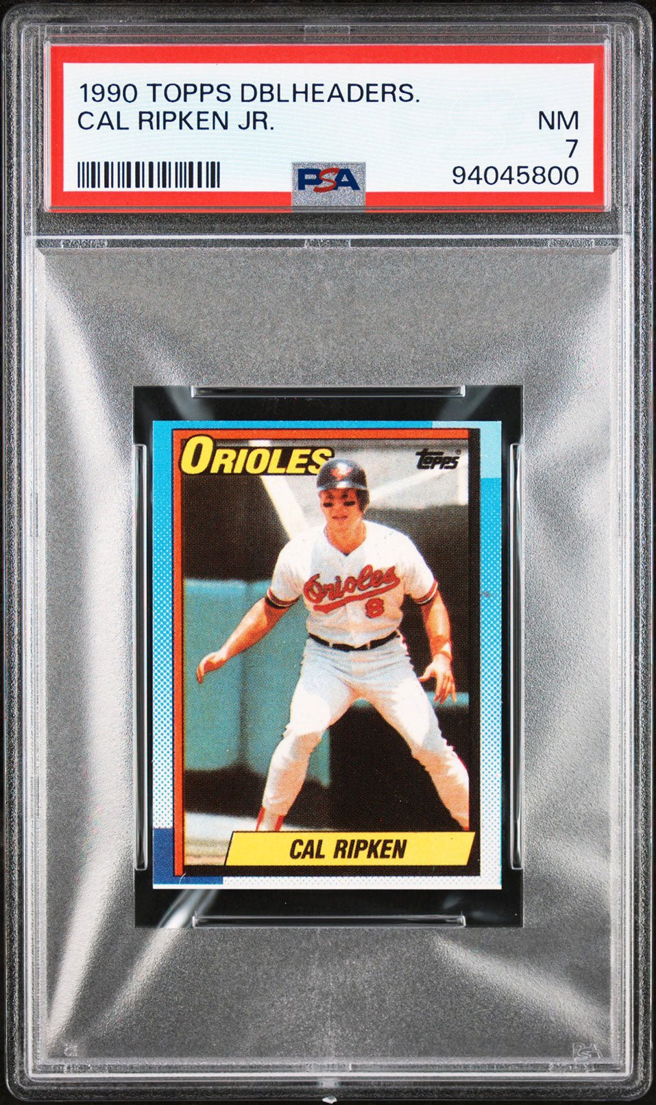 CAL RIPKEN JR PSA 7 1990 Topps Doubleheaders Baseball Base Graded Cards - Hobby Gems