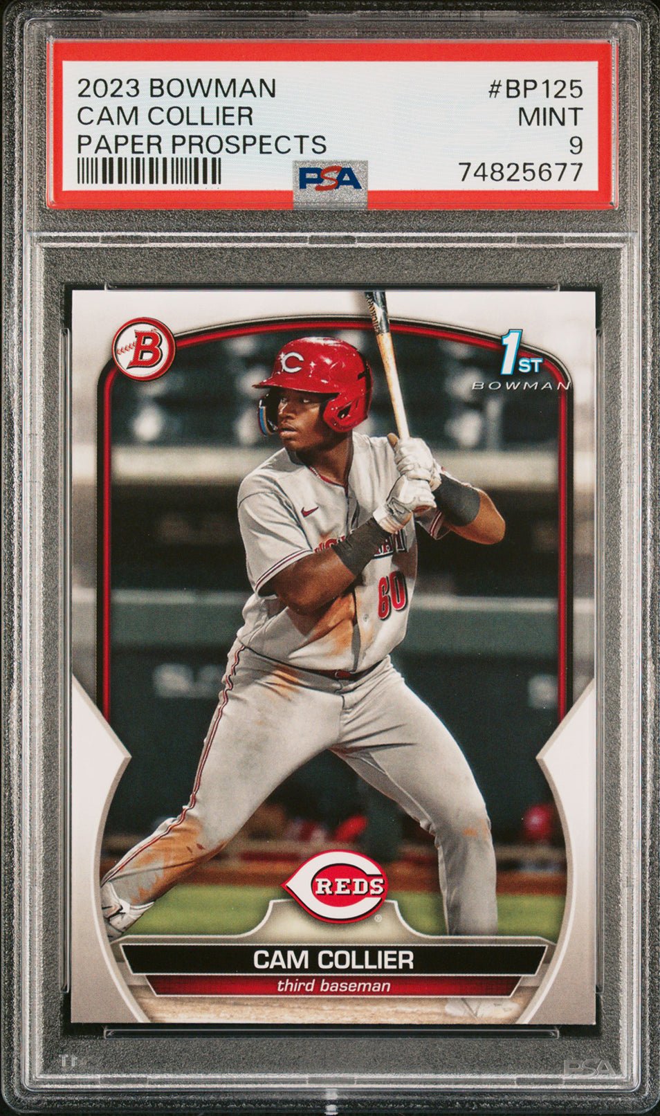 CAM COLLIER PSA 9 2023 Bowman Prospects #BP125 Baseball Base Graded Cards Prospect - Hobby Gems