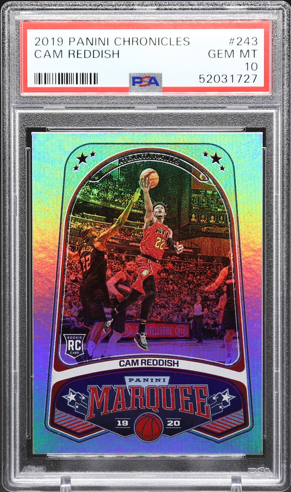 CAM REDDISH PSA 10 2019-20 Panini Chronicles RC Marquee #243 Basketball Graded Cards Parallel RC - Hobby Gems