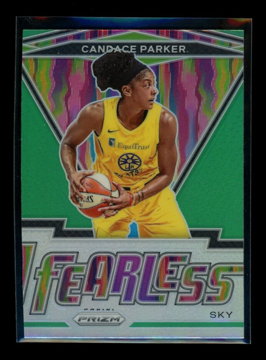 CANDACE PARKER 2021-22 Panini Prizm WNBA Fearless Green Prizm #8 Basketball Parallel - Hobby Gems