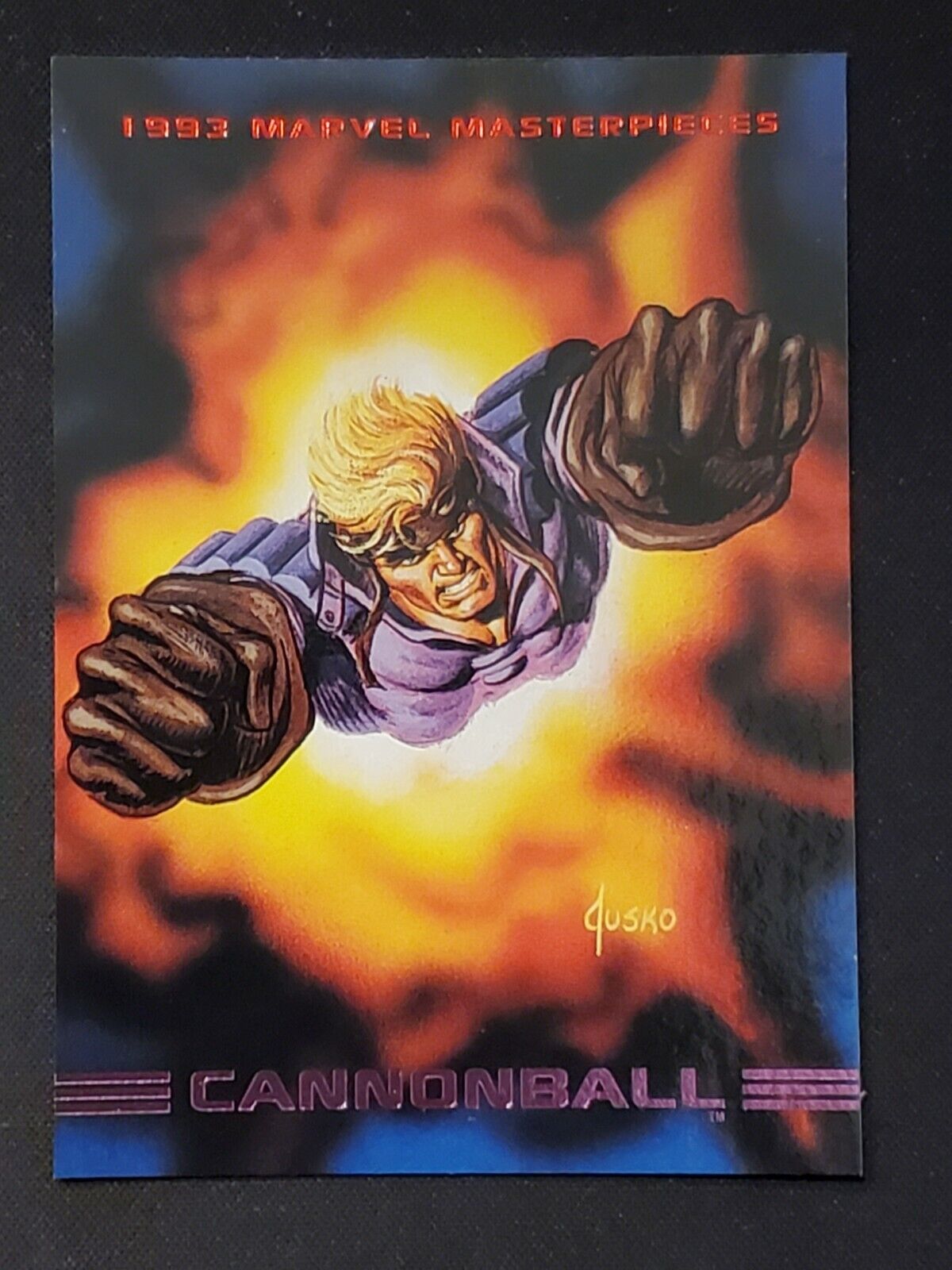 CANNONBALL 1993 Marvel Masterpieces #50 Marvel Base - Hobby Gems