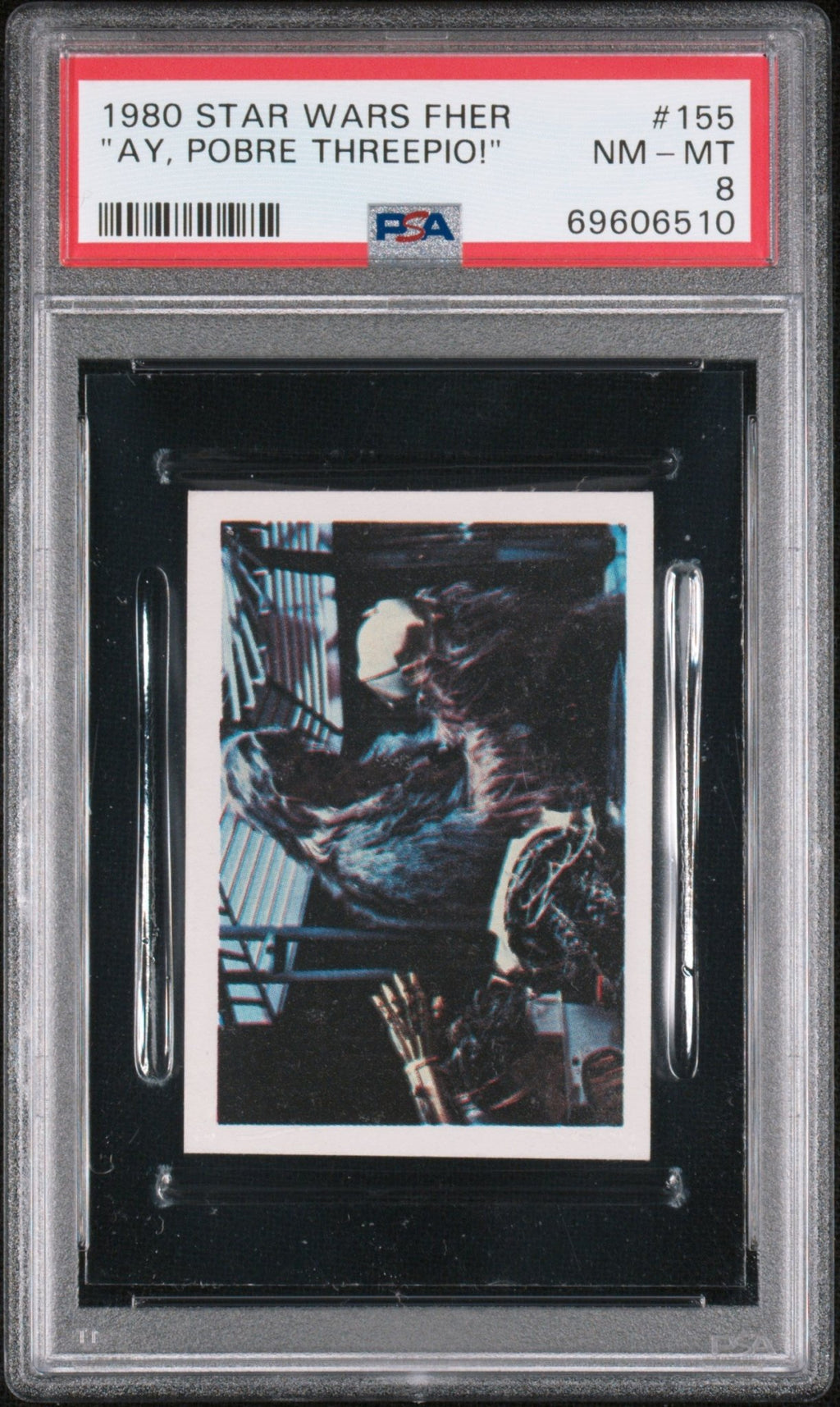 CHEWBACCA C-3PO PSA 8 1980 Star Wars Fher 