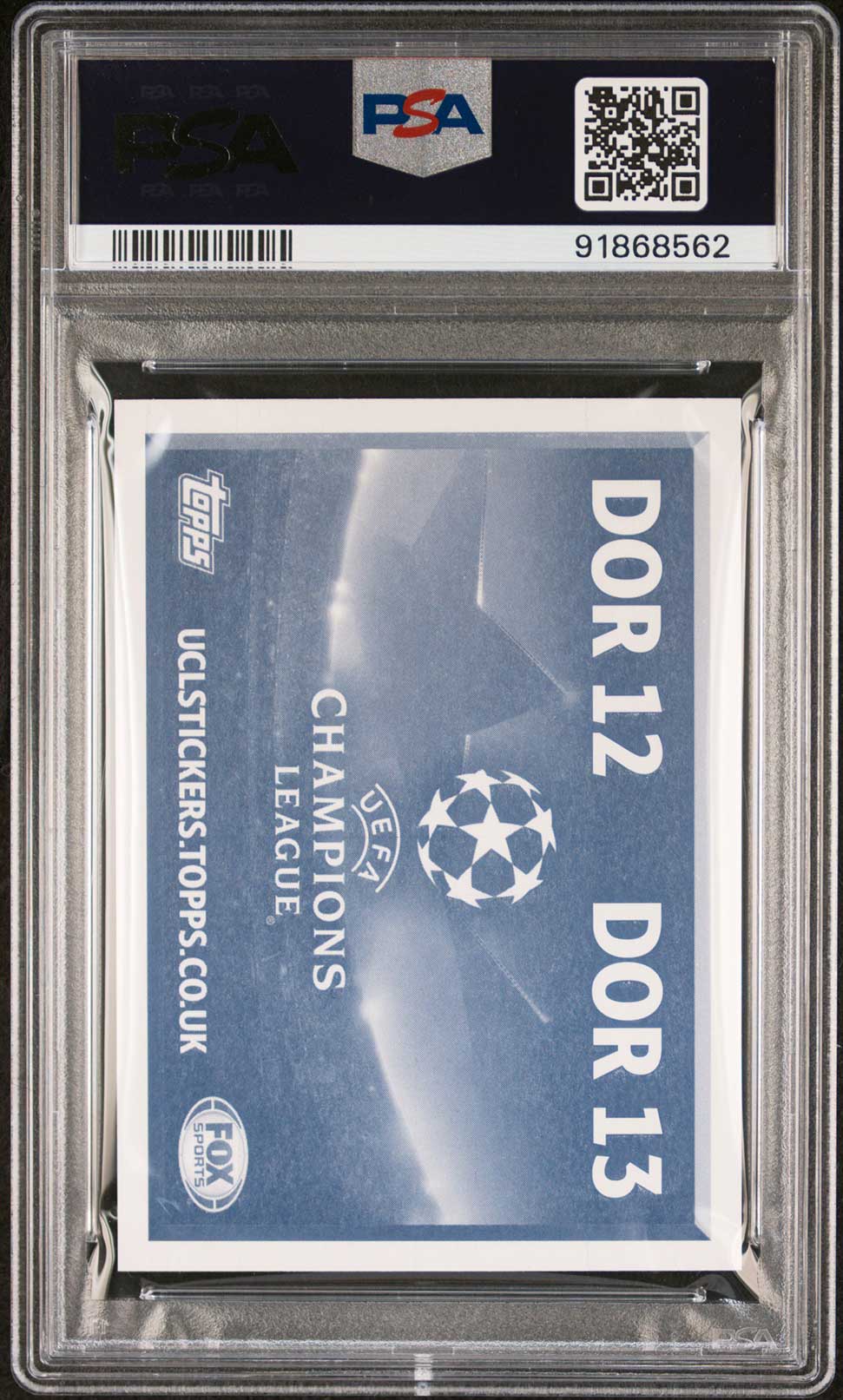 CHRISTIAN PULISIC JULIAN WEIGL PSA 10 2016 Topps UEFA Champions League Sticker Soccer Graded Cards Sticker - Hobby Gems