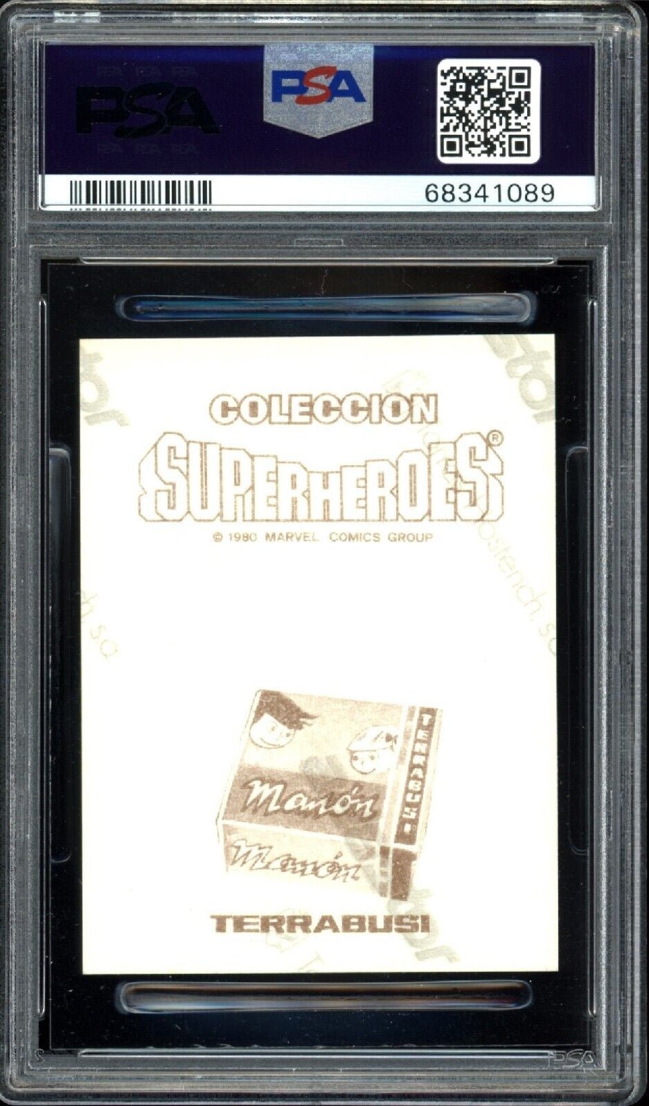 COLOSSUS PSA 6 1980 Marvel Terrabusi Sticker #246 Coloso C1 Marvel Graded Cards Sticker - Hobby Gems