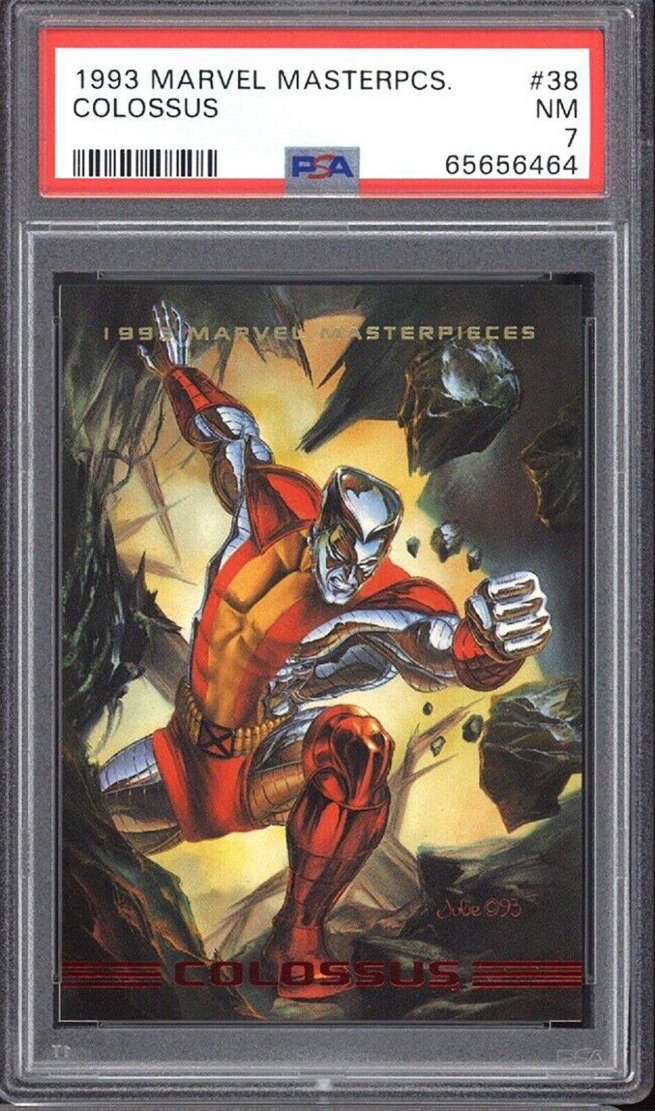 COLOSSUS PSA 7 1993 Marvel Masterpieces #38 Marvel Base Graded Cards - Hobby Gems