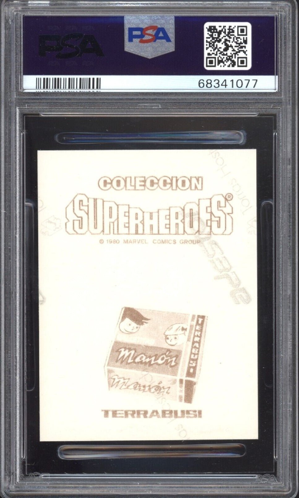 CONAN PSA 7 1980 Marvel Terrabusi Sticker #238 Marvel Graded Cards Sticker - Hobby Gems