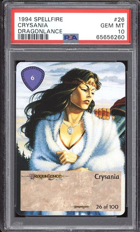 CRYSANIA PSA 10 1994 Spellfire Dragonlance #26 Dungeons & Dragons Base Graded Cards - Hobby Gems