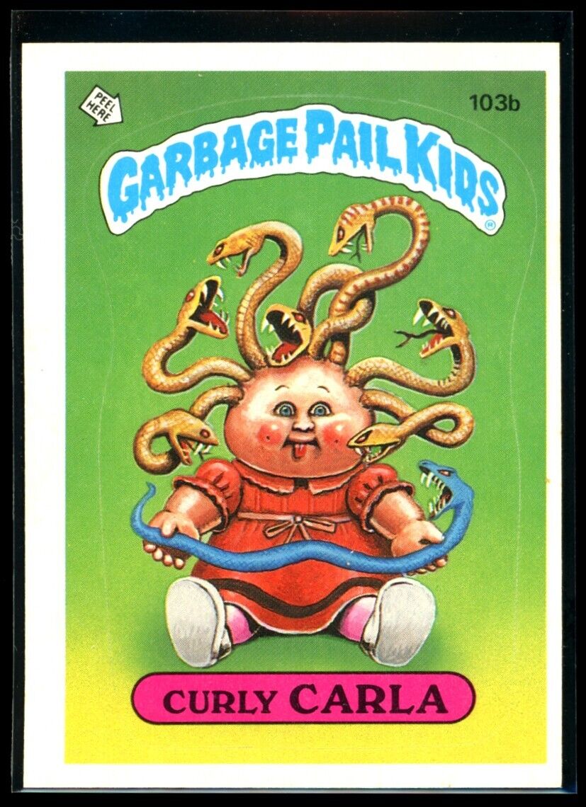 CURLEY CARLA 1986 Garbage Pail Kids Series 3 #103b No Copyright NM Garbage Pail Kids Base - Hobby Gems