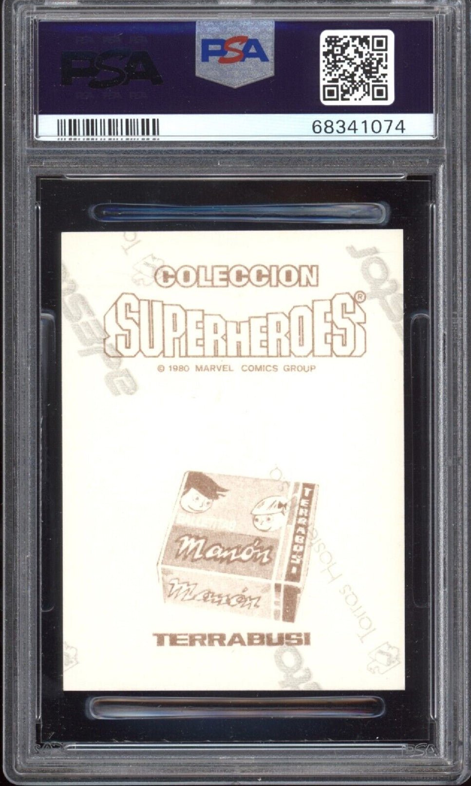 DAREDEVIL PSA 8 1980 Marvel Terrabusi Sticker Dan Defensor #235 Marvel Graded Cards Sticker - Hobby Gems