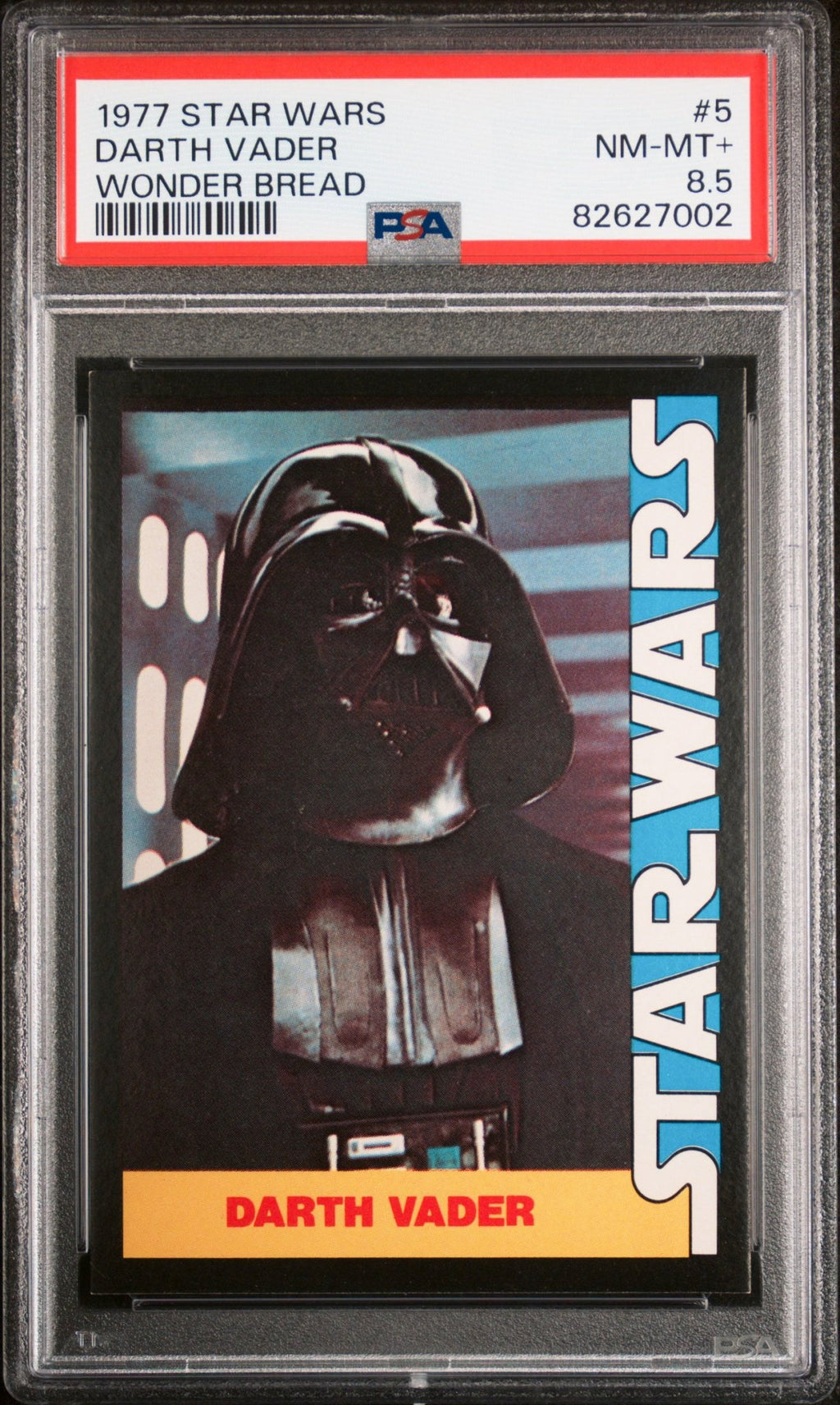 DARTH VADER PSA 8.5 1977 Star Wars Wonder Bread #5 Star Wars Base Graded Cards - Hobby Gems