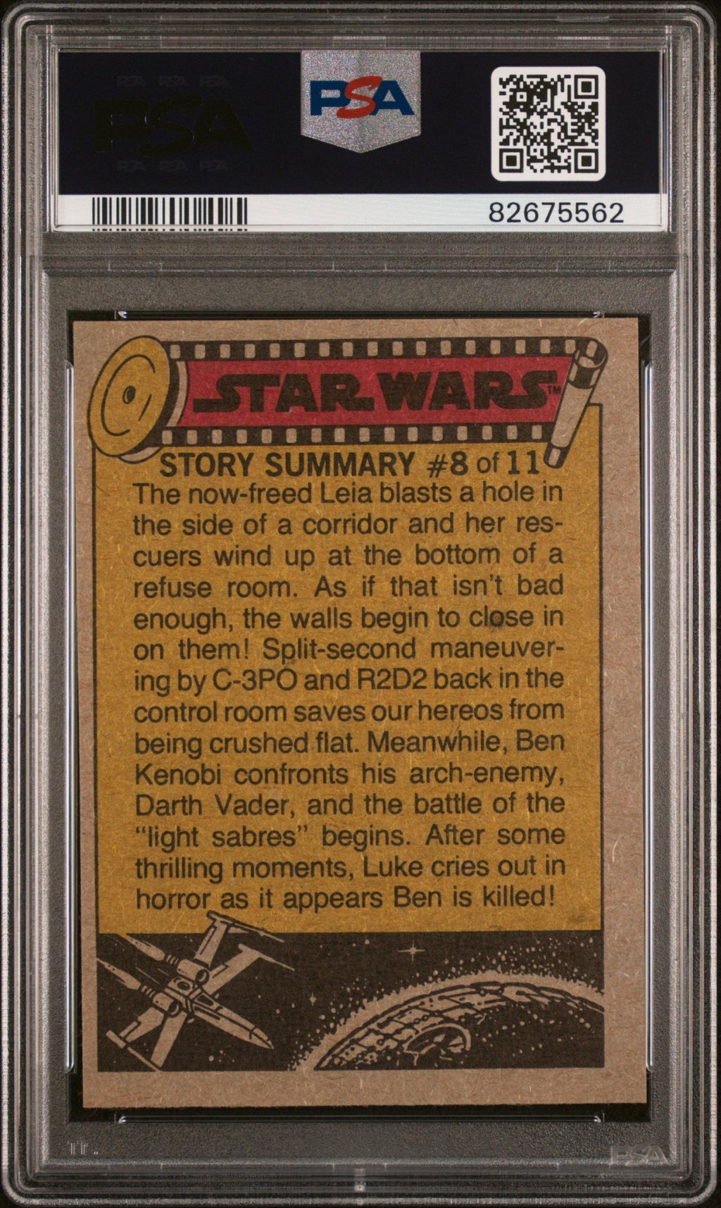 DARTH VADER PSA 9 1977 Star Wars Princess Leia Captured! #10 C2 Star Wars Base Graded Cards - Hobby Gems