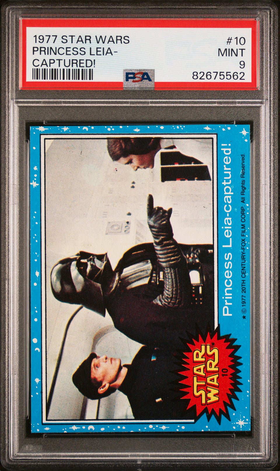 DARTH VADER PSA 9 1977 Star Wars Princess Leia Captured! #10 C2 Star Wars Base Graded Cards - Hobby Gems