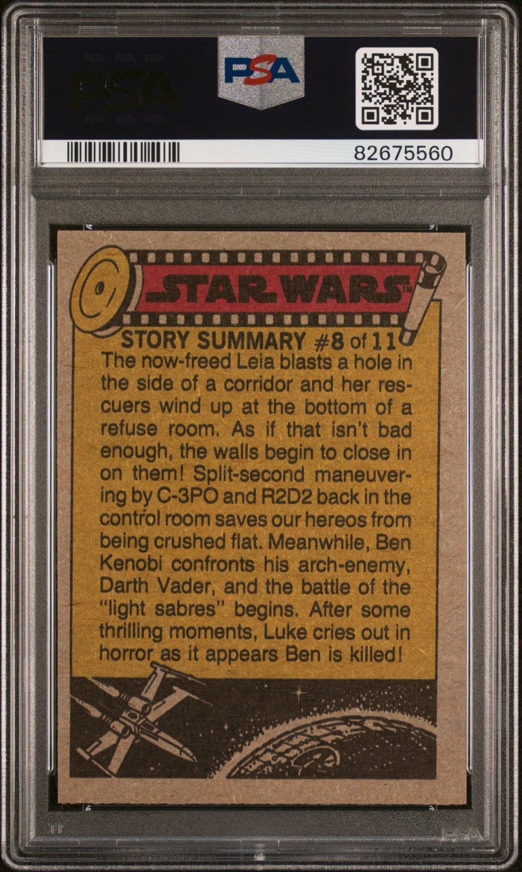 DARTH VADER PSA 9 1977 Star Wars Princess Leia Captured! #10 Star Wars Base Graded Cards - Hobby Gems