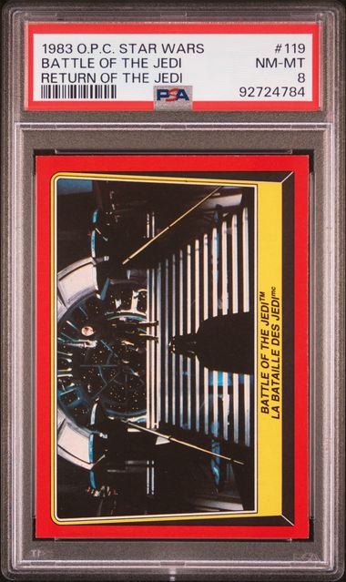 DARTH VADER SKYWALKER PSA 8 1983 O - Pee - Chee OPC Star Wars Return of the Jedi #119 Star Wars Base Graded Cards - Hobby Gems