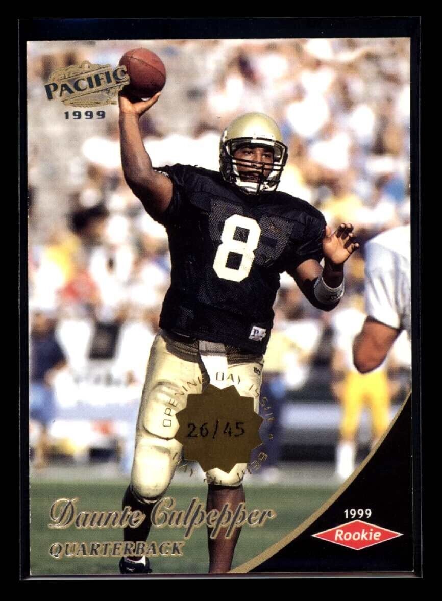DAUNTE CUPEPPER 1999 Pacific Opening Day Issue RC #429 26/45 Football Parallel RC Serial Numbered - Hobby Gems