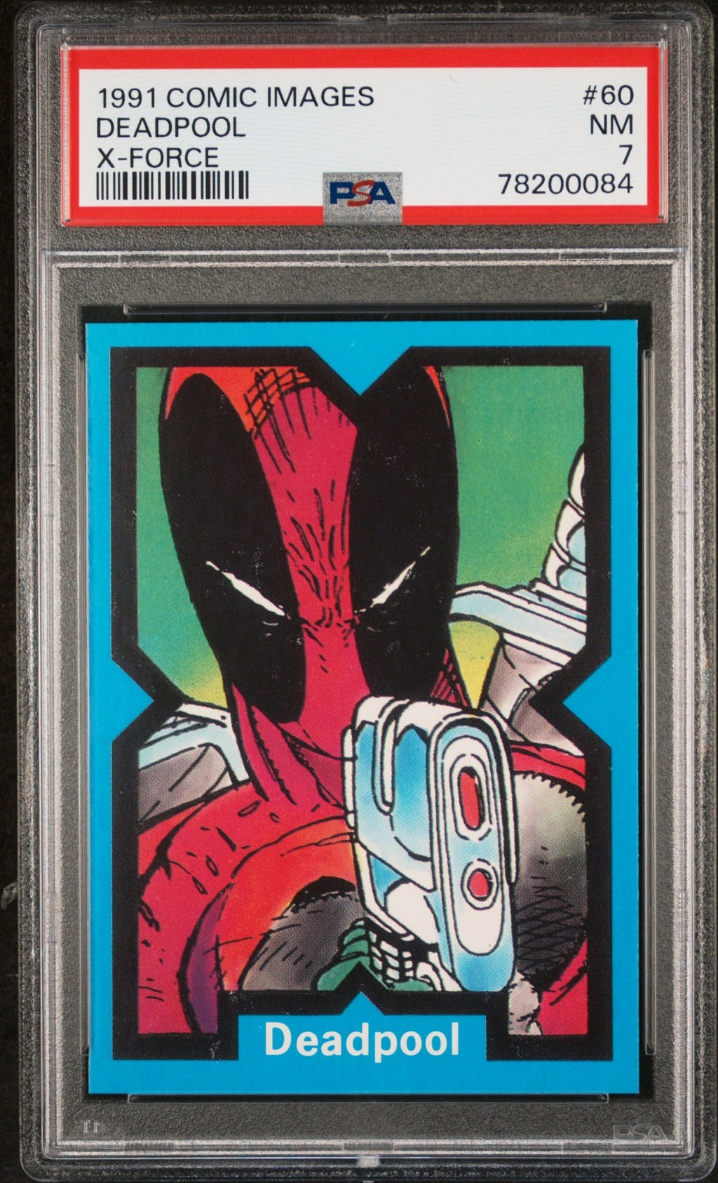 DEADPOOL PSA 7 1991 Comic Images Marvel X-Force #60 C2 Marvel Base Graded Cards - Hobby Gems