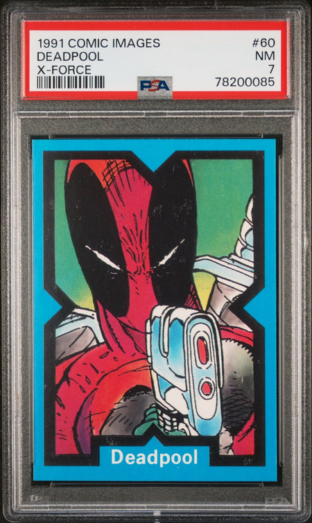 DEADPOOL PSA 7 1991 Comic Images Marvel X-Force #60 C3 Marvel Base Graded Cards - Hobby Gems