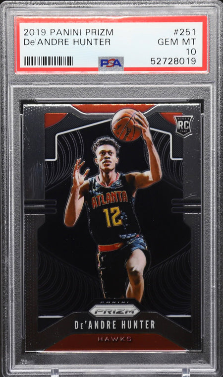 DE'ANDRE HUNTER PSA 10 2019-20 Panini Prizm RC #251 Basketball Base Graded Cards RC - Hobby Gems