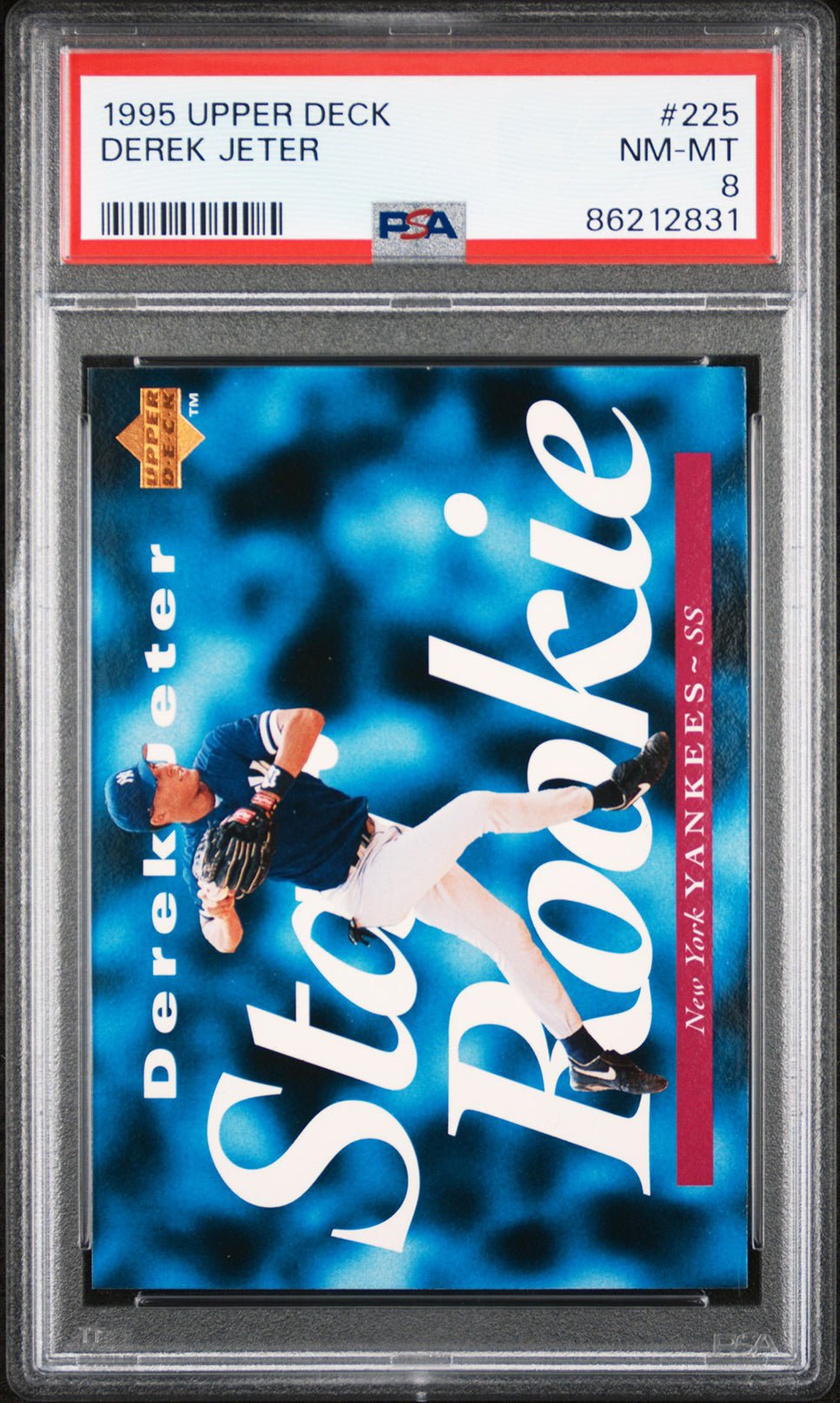 DEREK JETER PSA 8 1995 Upper Deck #225 Baseball Base Graded Cards - Hobby Gems