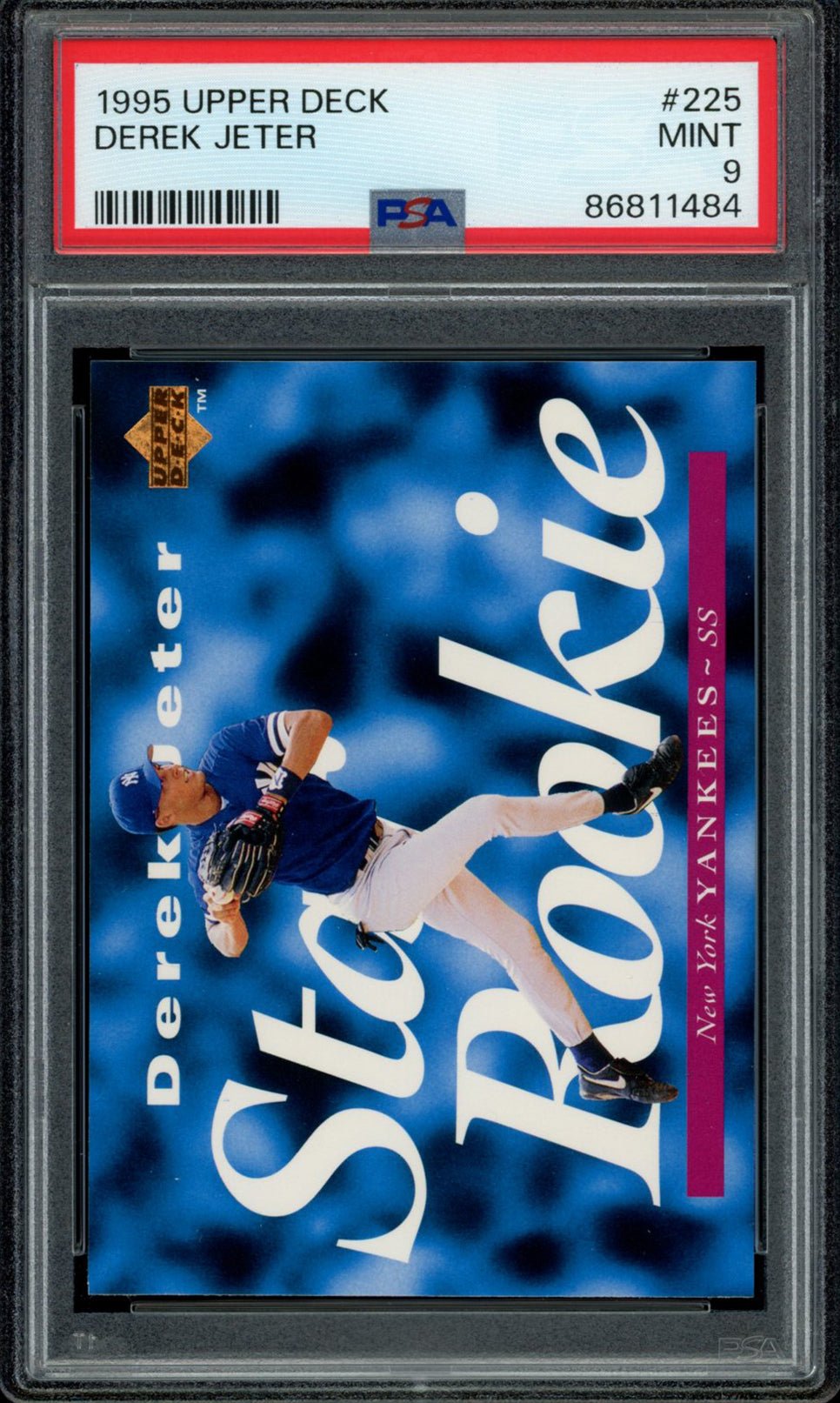 DEREK JETER PSA 9 1995 Upper Deck #225 Baseball Base Graded Cards - Hobby Gems