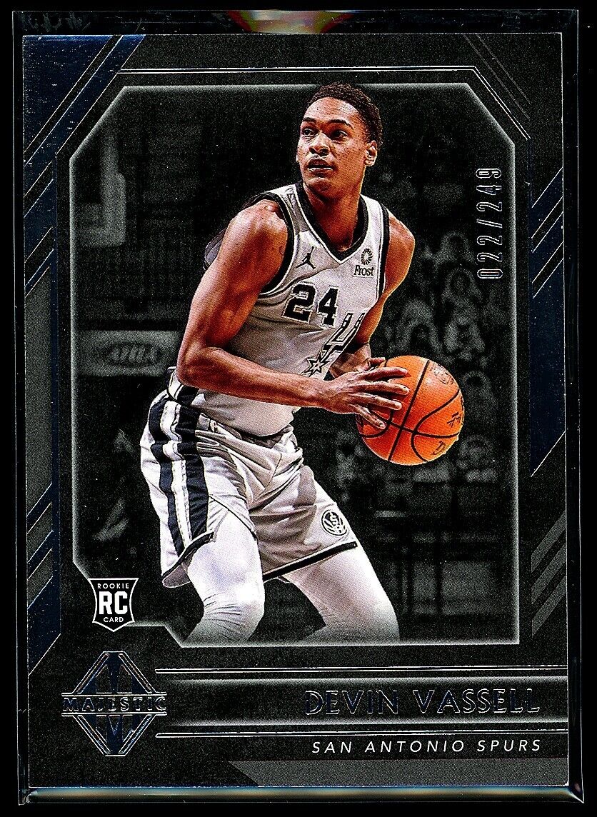 DEVIN VASSELL 2020-21 Panini Chronicles RC Majestic 22/249 #362 Basketball Serial Numbered - Hobby Gems