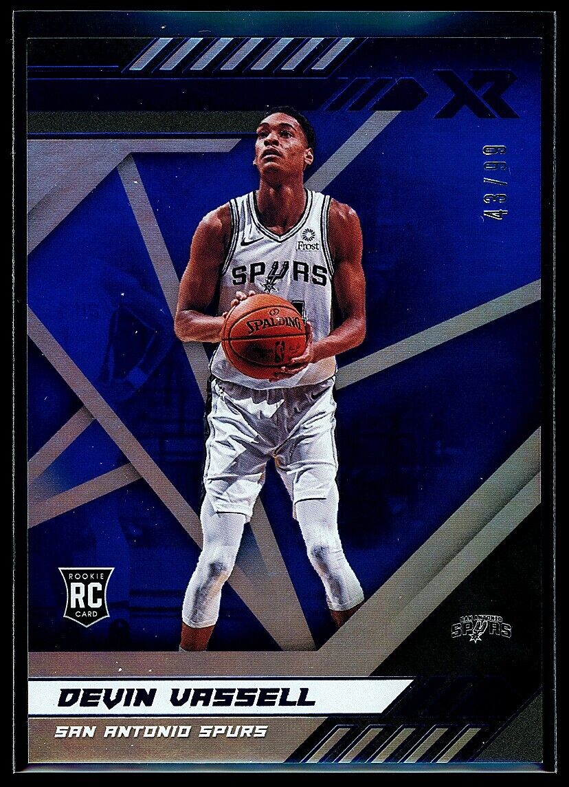 DEVIN VASSELL 2020-21 Panini Chronicles RC XR Blue 43/99 #284 Basketball Parallel Serial Numbered - Hobby Gems