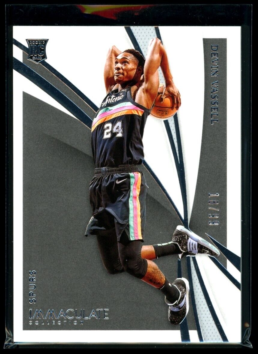 DEVIN VASSELL 2020-21 Panini Immaculate Collection 18/99 #26 Basketball Serial Numbered - Hobby Gems