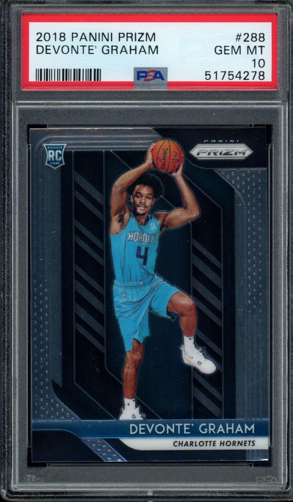 DEVONTE GRAHAM PSA 10 2018-19 Panini Prizm RC #288 Basketball Base Graded Cards RC - Hobby Gems