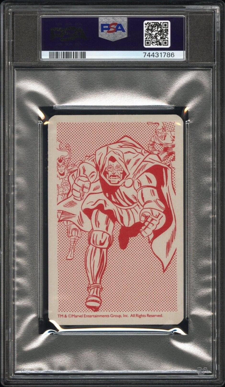 DIABLO PSA 9 1988 Super Top Trumps Marvel Super Heroes Red Back Marvel Base Graded Cards - Hobby Gems