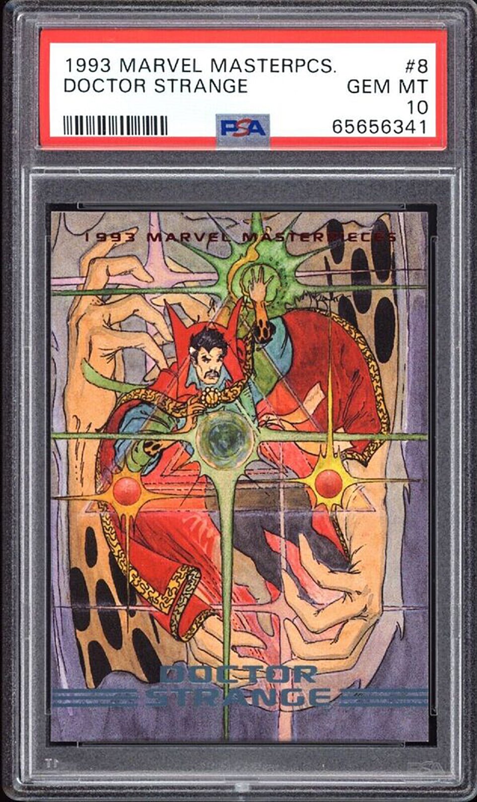 DOCTOR STRANGE PSA 10 1993 Marvel Masterpieces #8 Marvel Base Graded Cards - Hobby Gems
