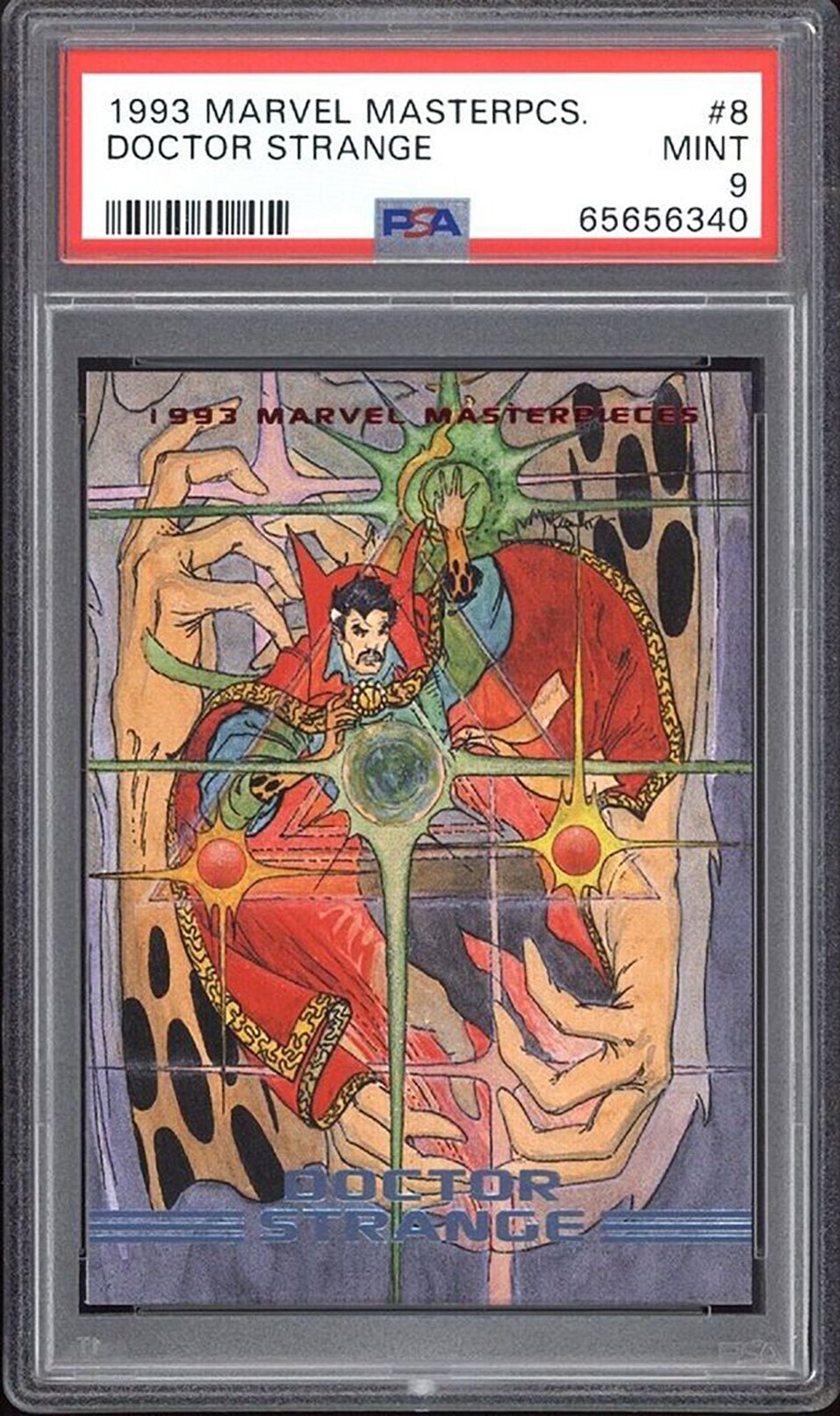DOCTOR STRANGE PSA 9 1993 Marvel Masterpieces #8 Marvel Base Graded Cards - Hobby Gems