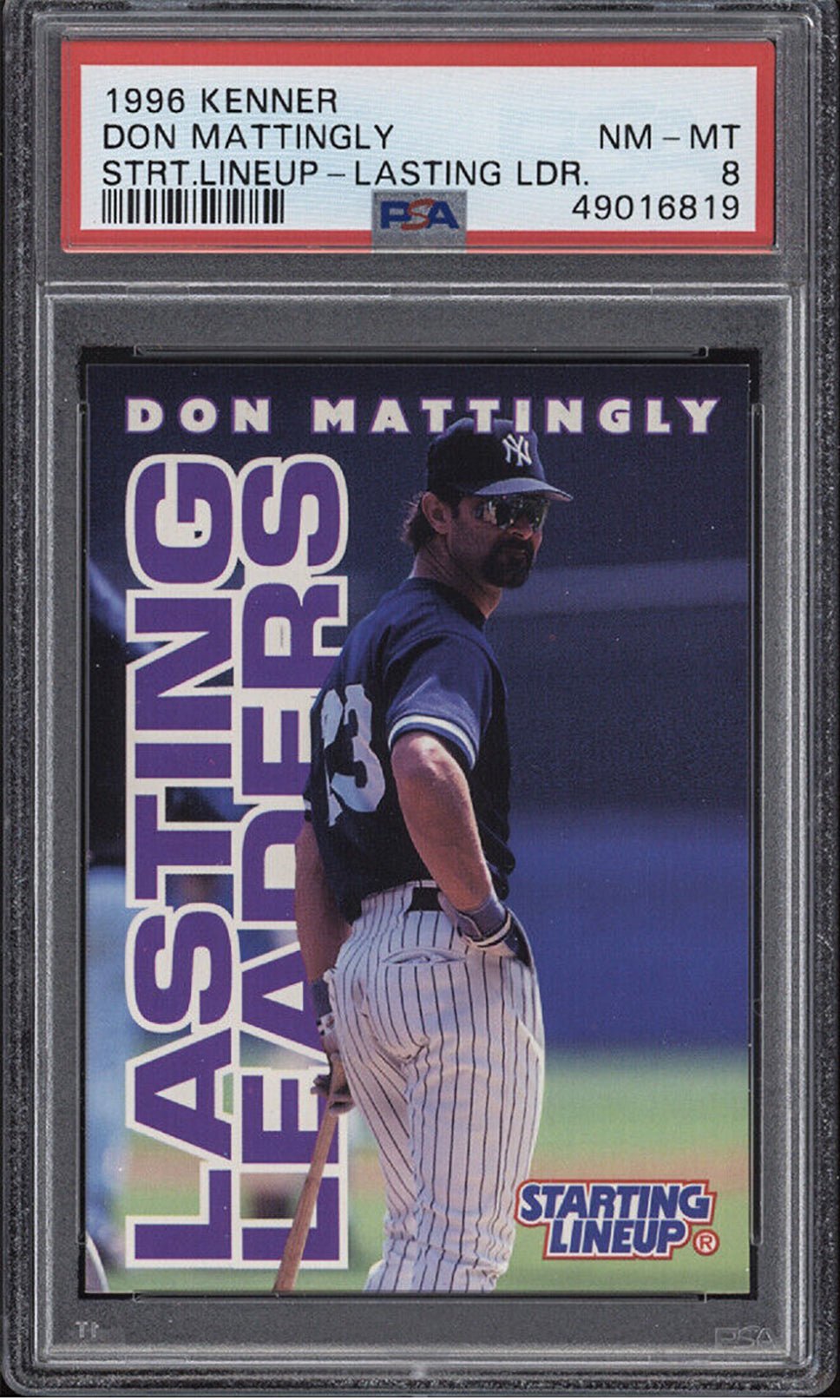 DON MATTINGLY PSA 8 1996 Kenner Starting Lineup New York Yankees Baseball Base Graded Cards - Hobby Gems