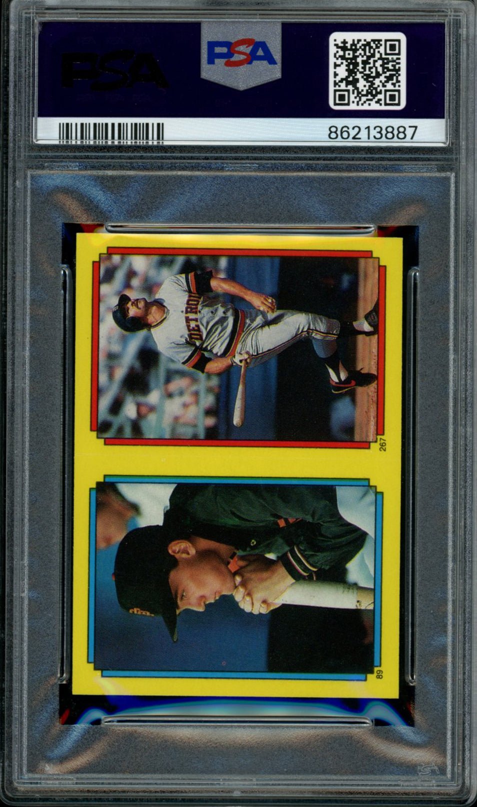 DON MATTINGLY PSA 9 1988 Topps Stickercard Yearbook #35 Aldrete-89 Gibson-267 Baseball Base Graded Cards Sticker - Hobby Gems