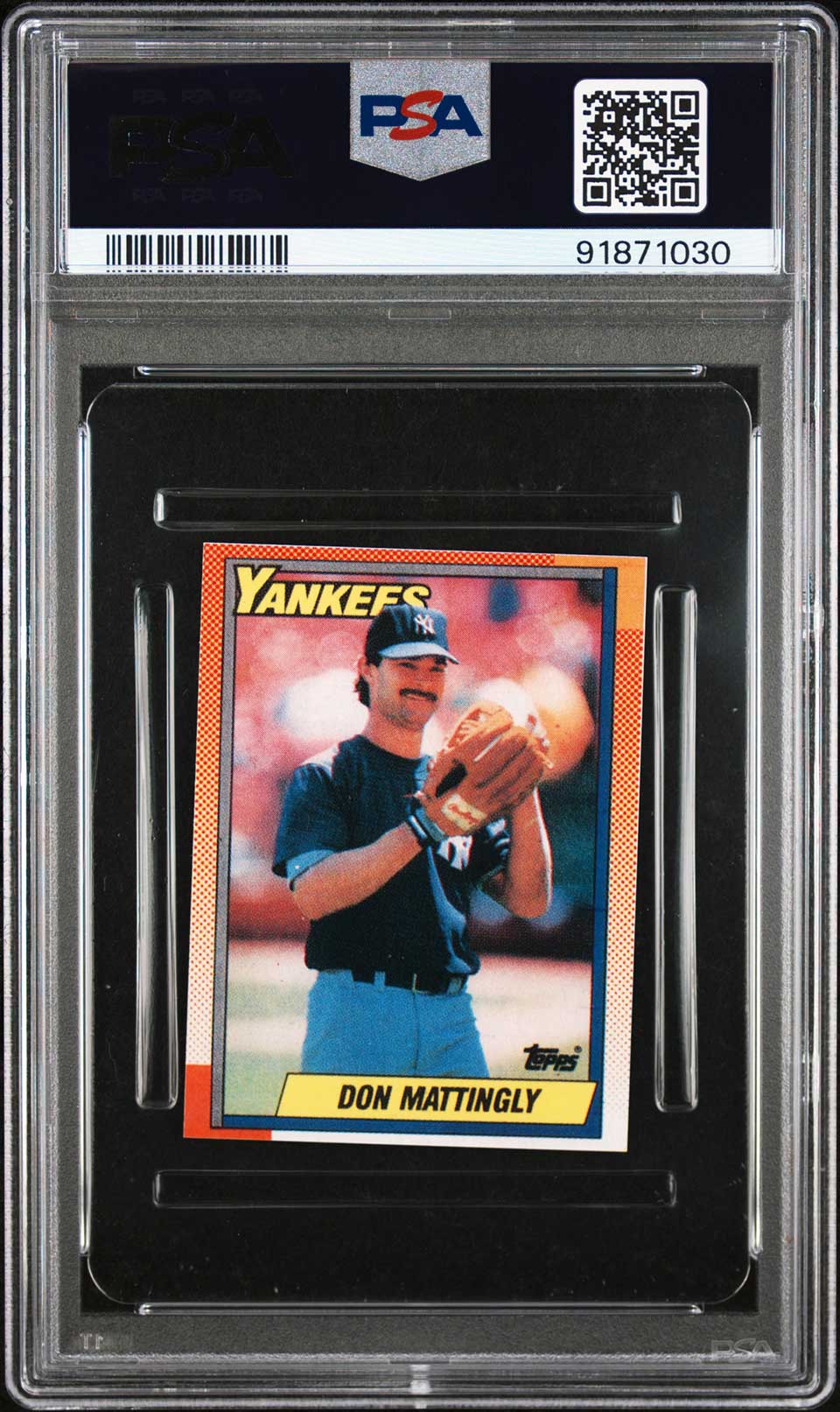 DON MATTINGLY PSA 9 1990 Topps Doubleheaders Baseball Base Graded Cards - Hobby Gems