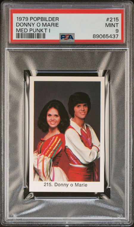 DONNY & MARIE OSMOND PSA 9 1979 Popbilder Med Punkt IV Pop Culture #215 Pop Culture Base Graded Cards - Hobby Gems