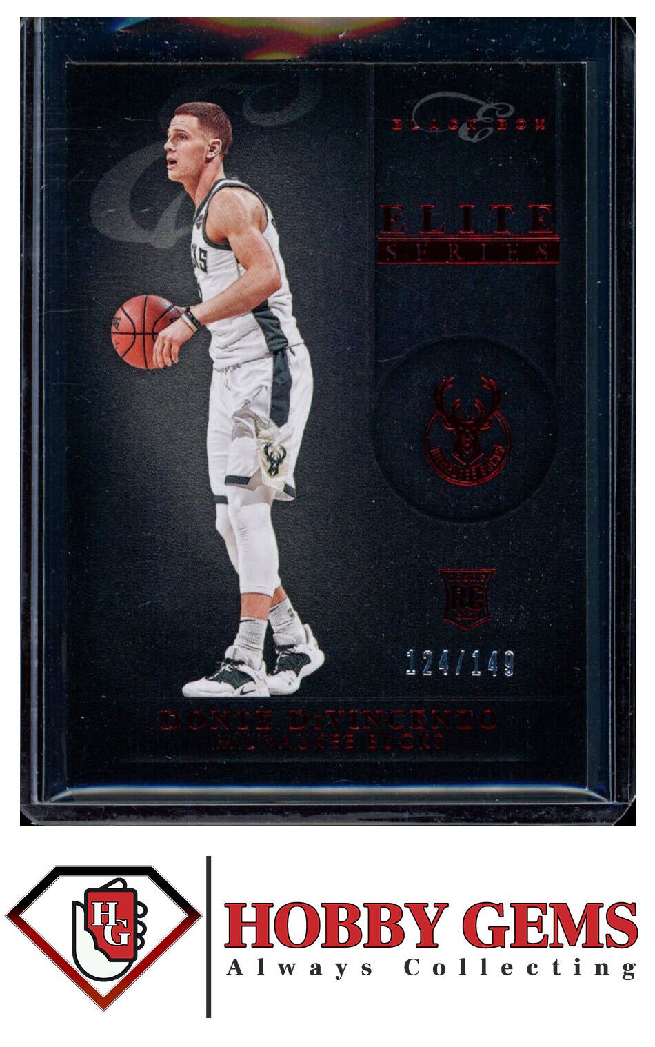 DONTE DIVINCENZO 2018-19 Panini Chronicles RC Elite Black Box Red 124/149 #330 Basketball Parallel Serial Numbered - Hobby Gems