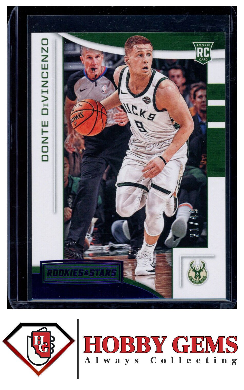 DONTE DIVINCENZO 2018-19 Panini Chronicles RC Rookies & Stars Purple 21/49 #624 Basketball Parallel Serial Numbered - Hobby Gems