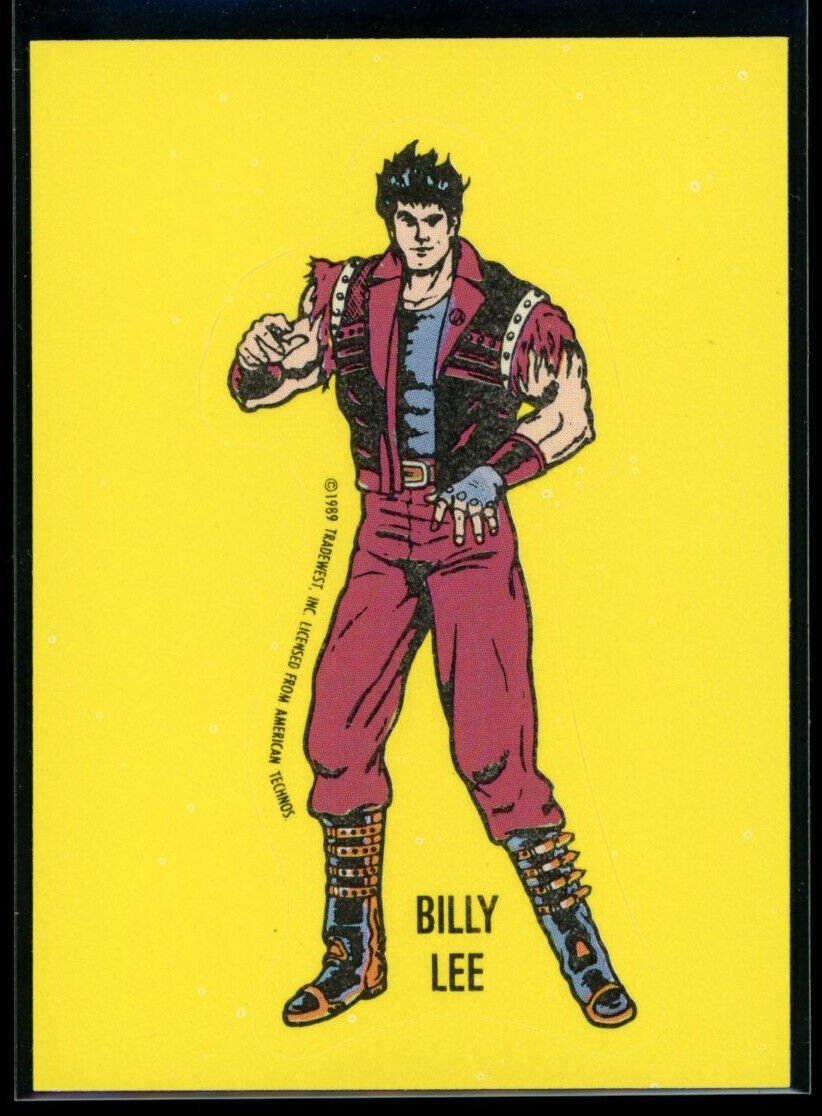 DOUBLE DRAGON BILLY LEE 1989 Topps Nintendo Sticker #7 NM C1 Nintendo Sticker - Hobby Gems