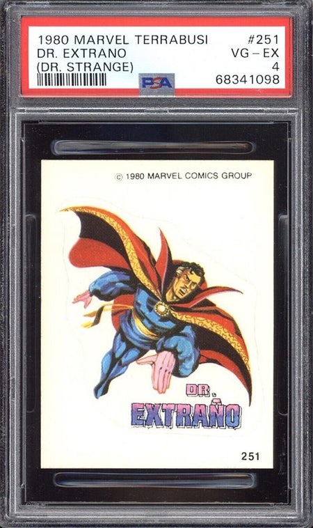 DR. STRANGE PSA 4 1980 Marvel Terrabusi Sticker #251 Marvel Graded Cards Sticker - Hobby Gems