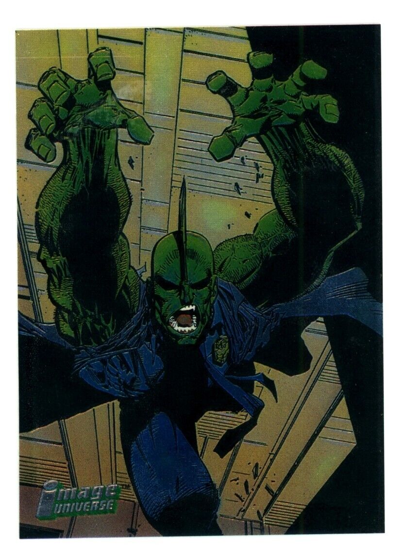 DRAGON ATTACK The Savage Dragon 1995 Topps Image Universe Founders Series #2 C2 Image Universe Base - Hobby Gems
