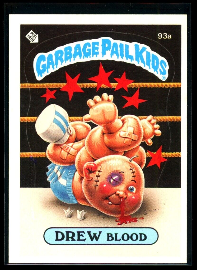 DREW BLOOD 1986 Garbage Pail Kids Series 3 #93a No Copyright NM Garbage Pail Kids Base - Hobby Gems