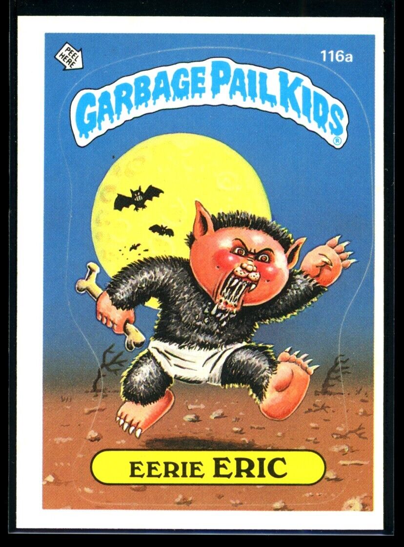 EERIE ERIC 1986 Garbage Pail Kids Series 3 #116a NM C1 Garbage Pail Kids Base - Hobby Gems