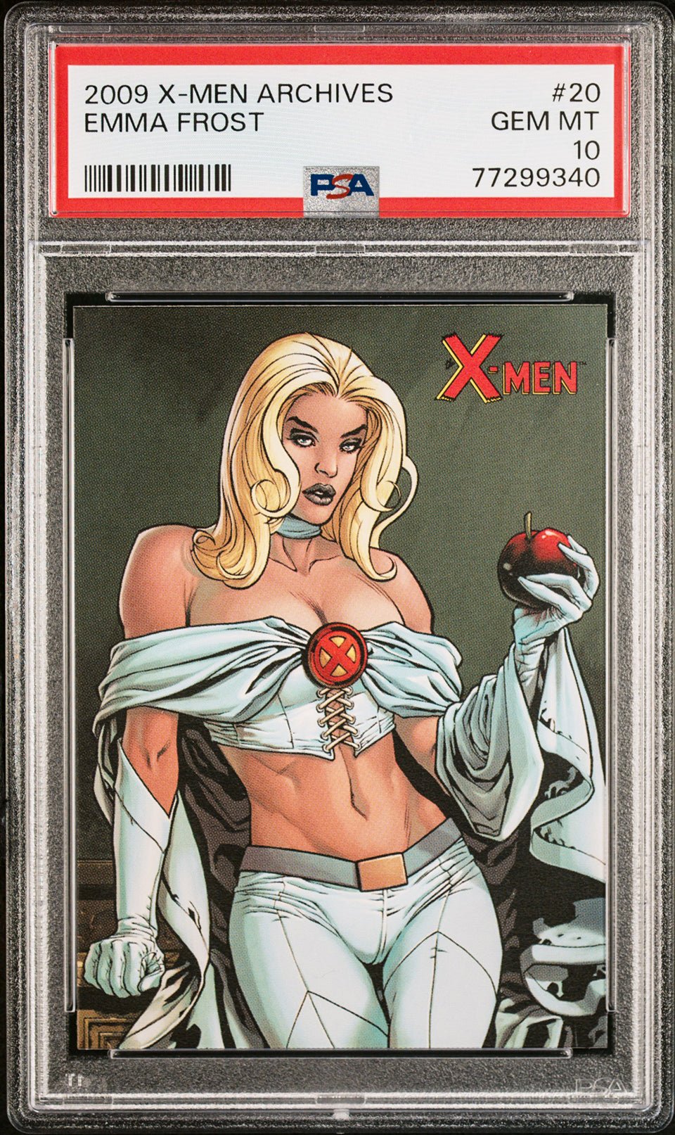 EMMA FROST PSA 10 2009 Rittenhouse Marvel X-Men Archives #20 C2 Marvel Base Graded Cards - Hobby Gems