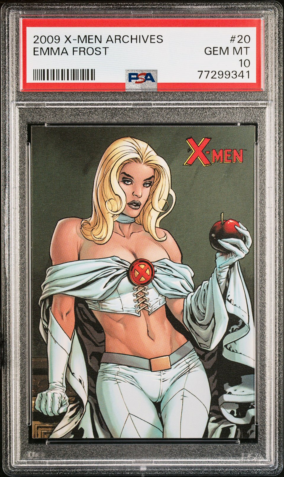 EMMA FROST PSA 10 2009 Rittenhouse Marvel X-Men Archives #20 C3 Marvel Base Graded Cards - Hobby Gems
